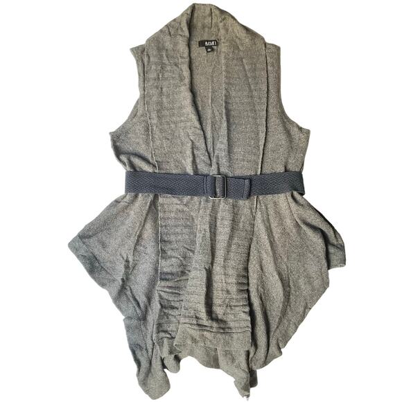 a.n.a. A New Approach Women’s Sleeveless Knit Cardigan size XL, Solid Gray - Picture 1 of 9